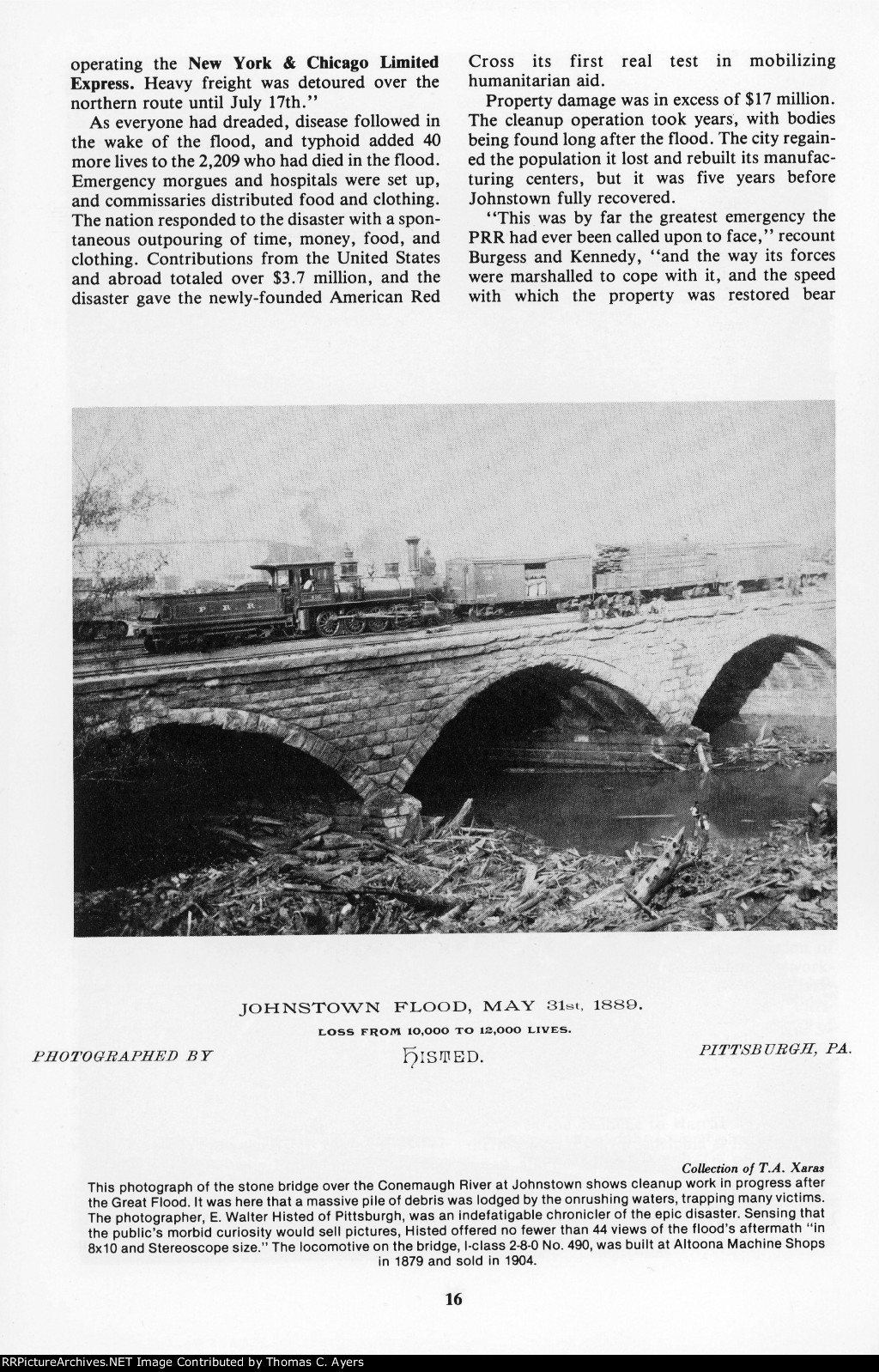 Johnstown Flood & The PRR. Page 16, 1989